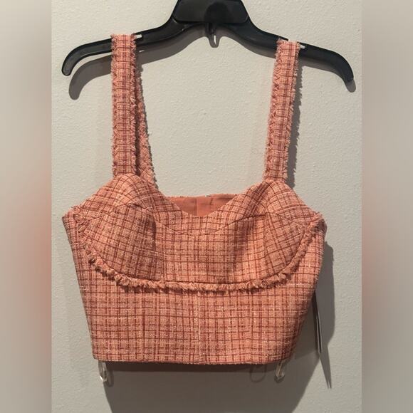 GUESS Tweed Bustier Top - Picture 3 of 5